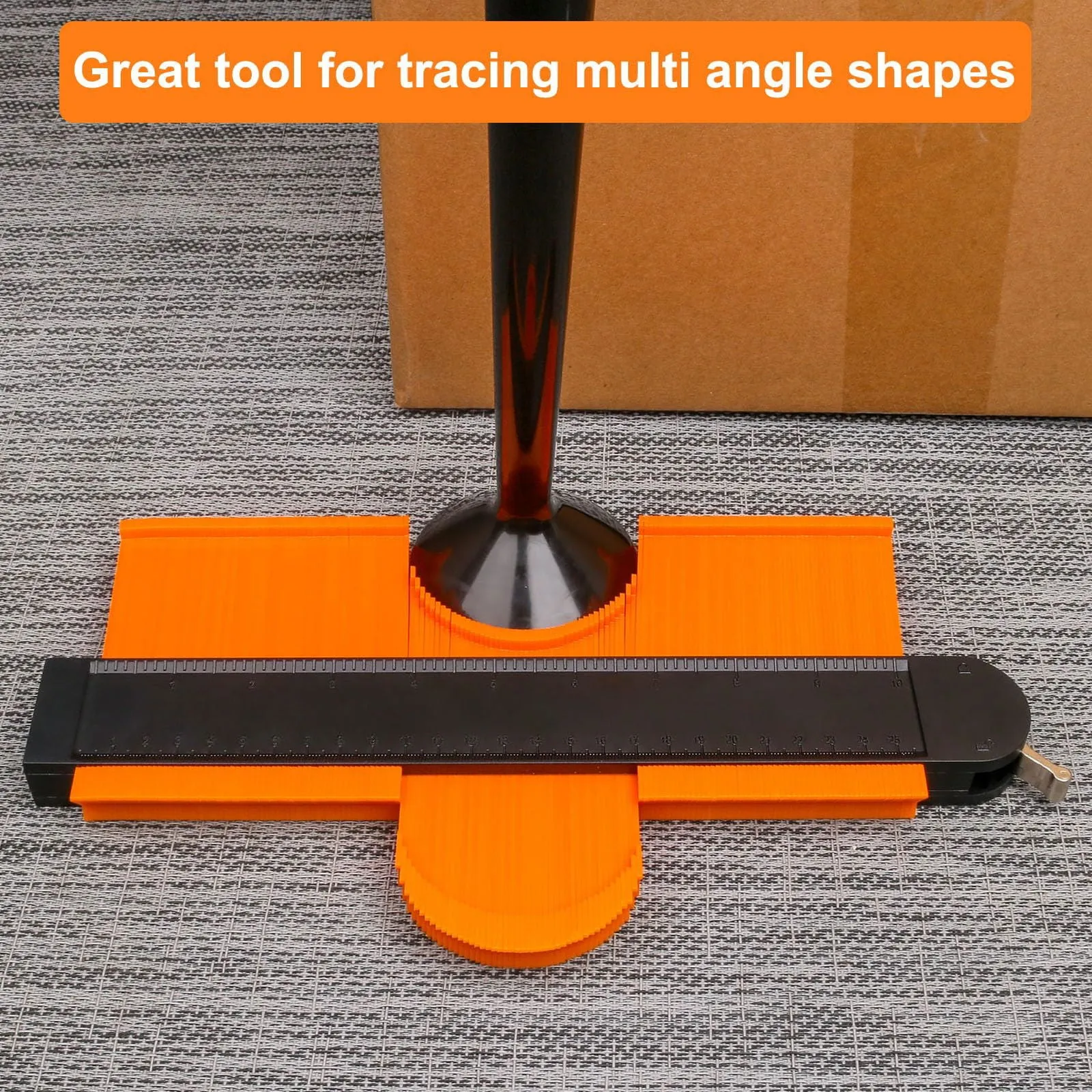 10 Inch Super Gauge Shape and Outline Tool, Contour Gauge Profile Tool with Lock, Measuring Tools Shape Duplicator Woodworking Tools