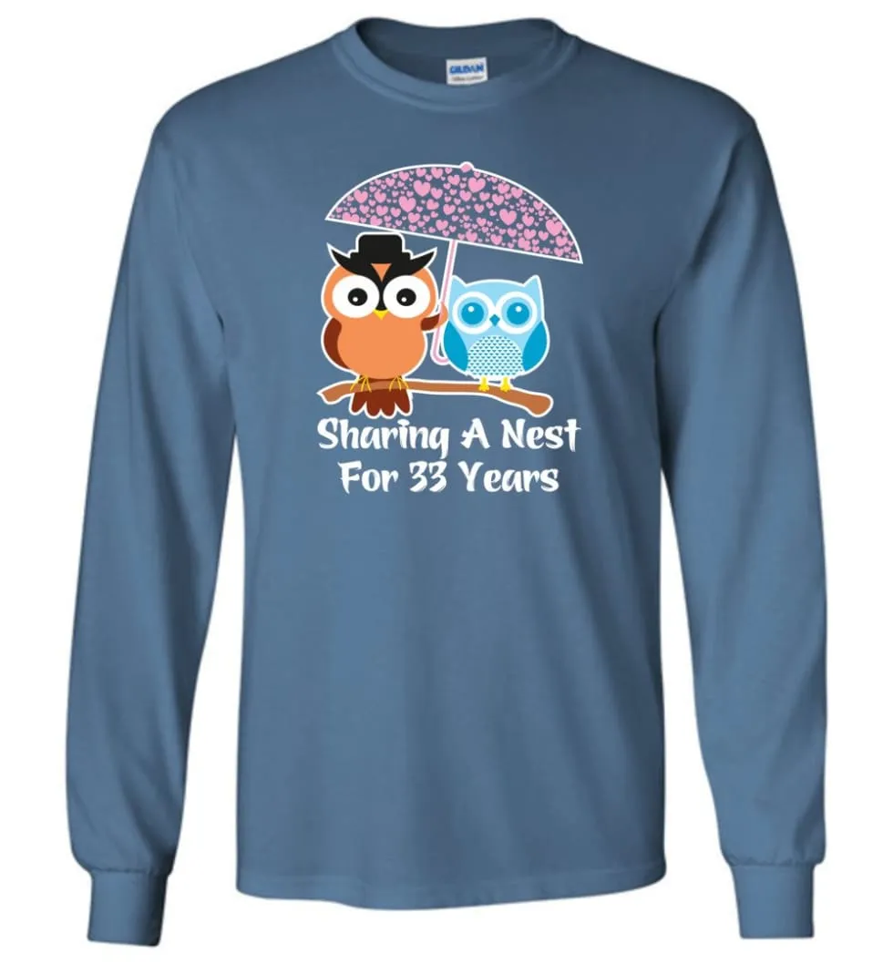 33 Years Wedding Anniversary Gifts Valentine's Day Long Sleeve T-Shirt