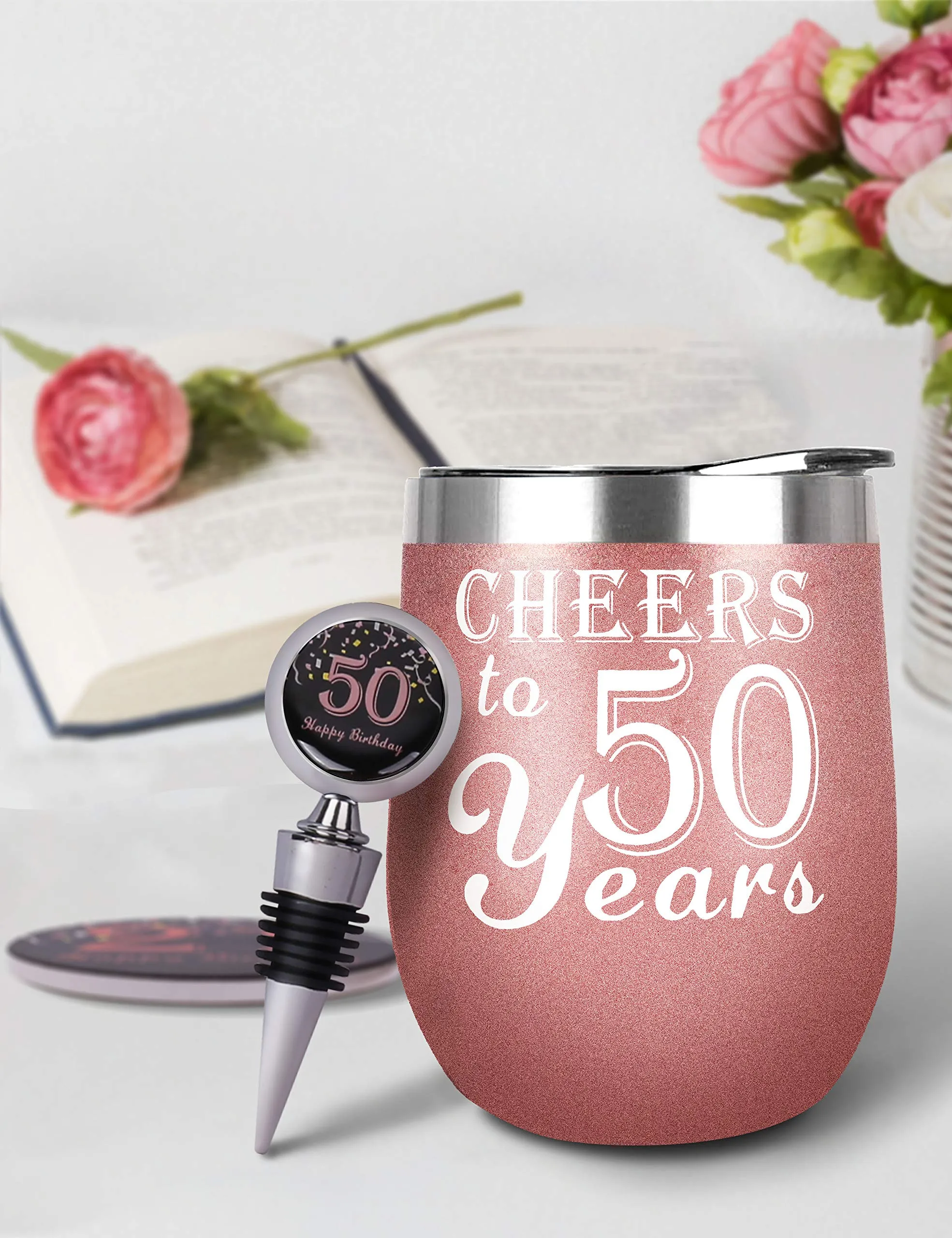 50th Birthday Gifts for Women, 50th Birthday Decorations for Women, Turning 50 Gifts