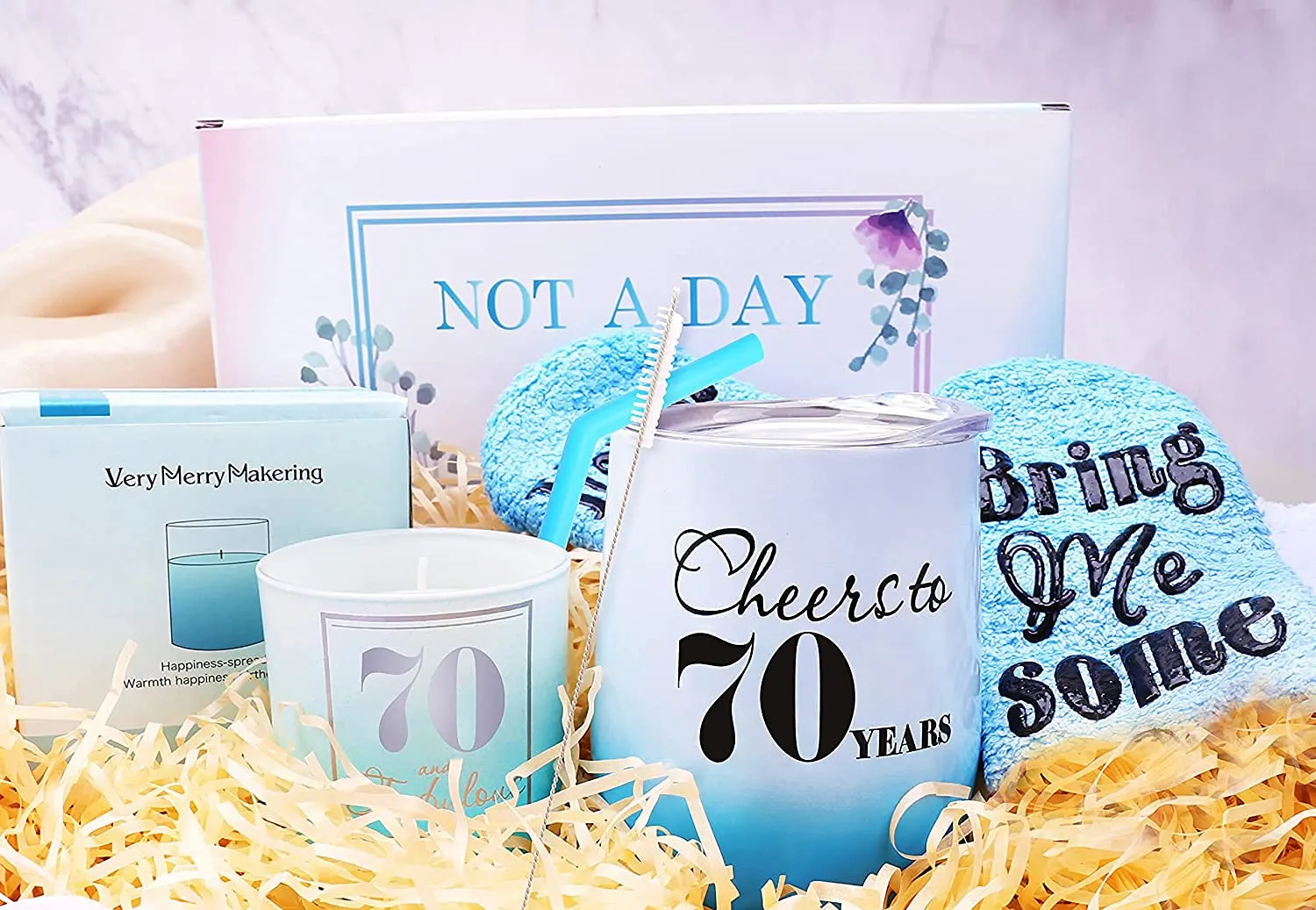 70th Birthday Gift for Women, 70 and Fabulous, 70th Birthday Tumbler, 70th Birthday Gift