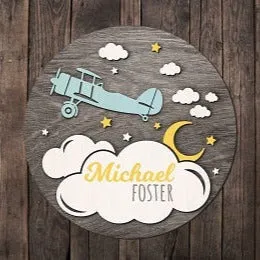 Airplane Name Plaque