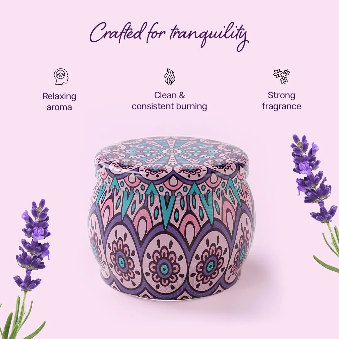 Andme Scented Candles for Home Decor (Pack of 15) | Candles for Gifting - Christmas New Year Gift Items, Birthday Gift, Lavender Fragrance(120 GMS Each)