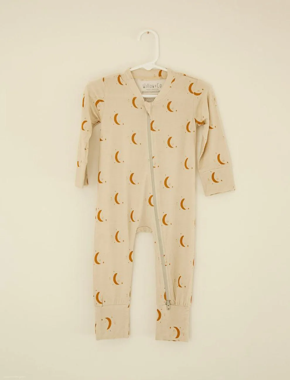 Bamboo Footed Pajamas - Moon Print Footies