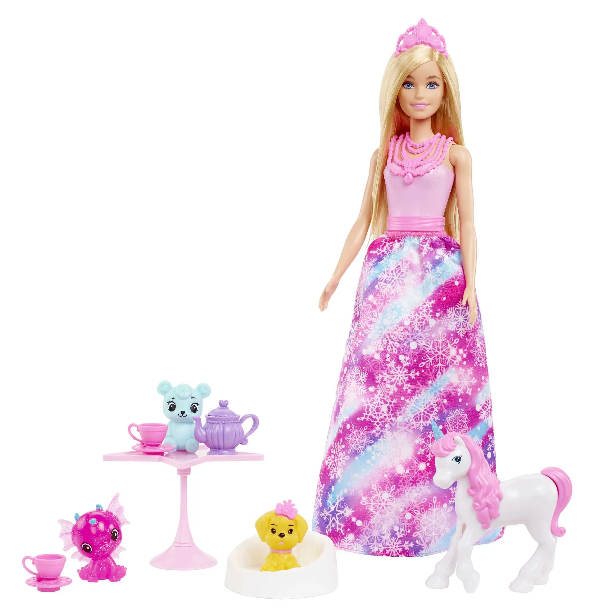 Barbie Dreamtopia Advent Calendar With Doll And 24 Surprises Like Pets, Clothes And Accessories