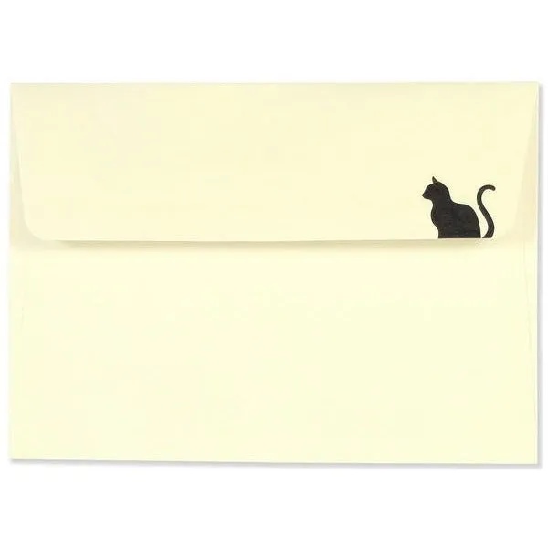 Black Cat Blank Notecards