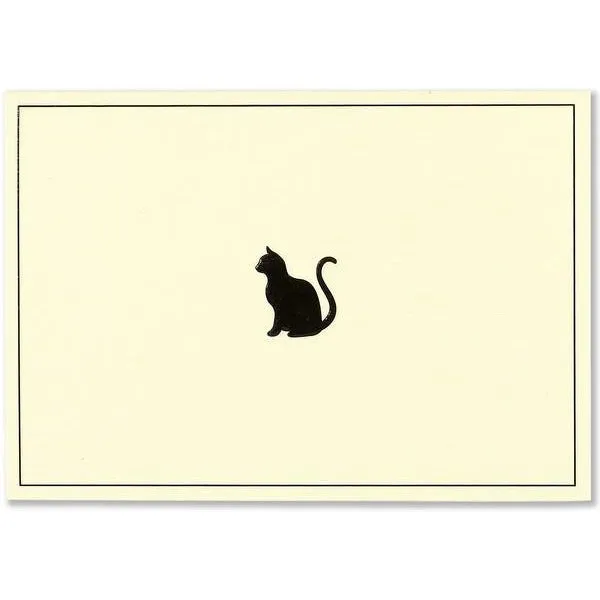 Black Cat Blank Notecards