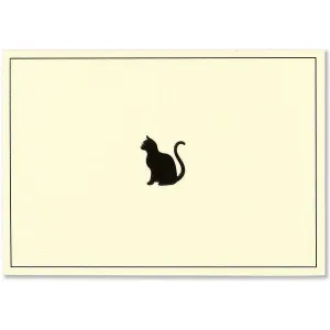 Black Cat Blank Notecards