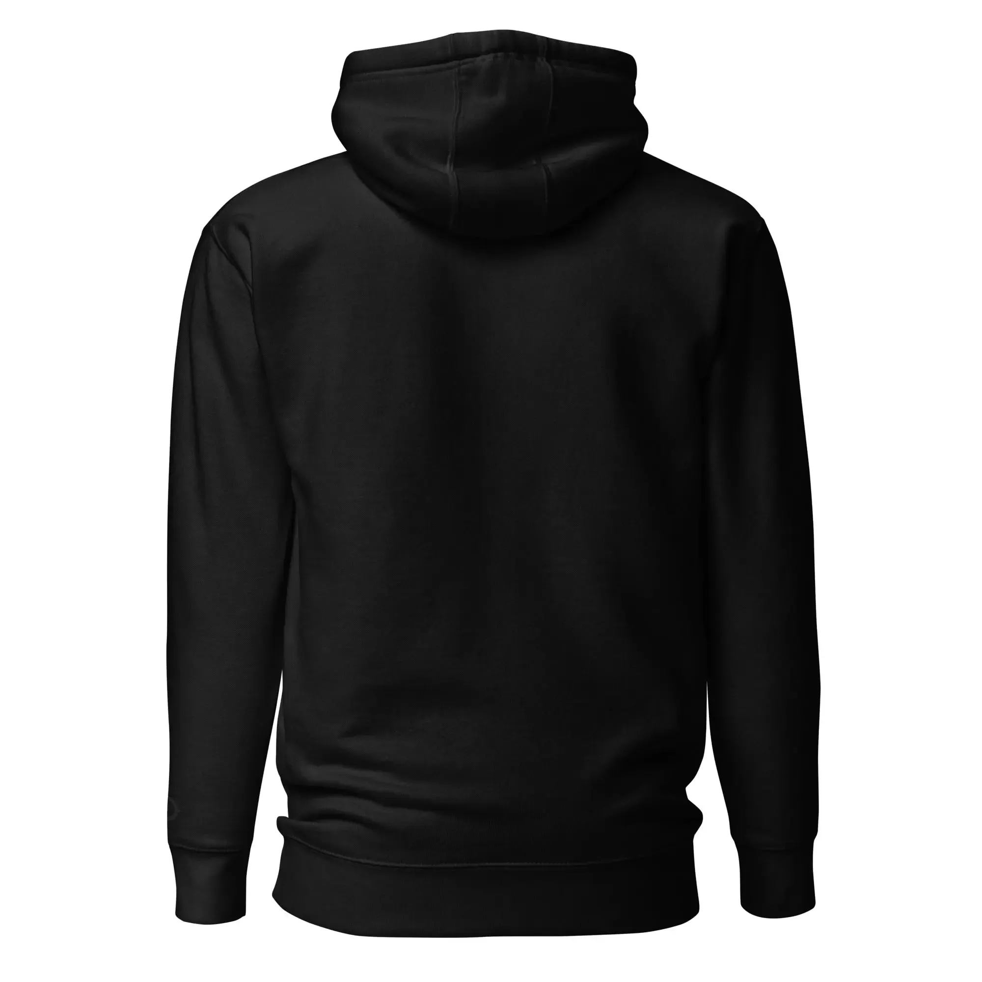 Black on Black Embroidered Logo Unisex Hoodie