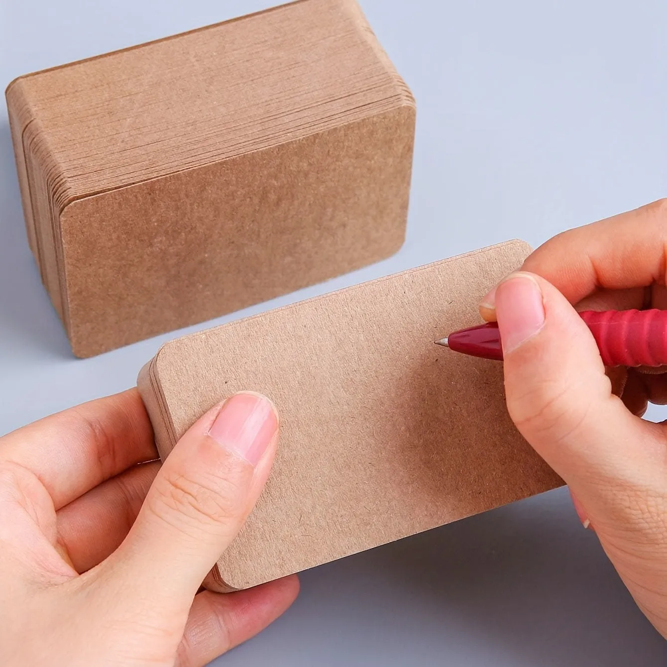 Blank Kraft Paper Cards Create Personalized DIY Message Cards