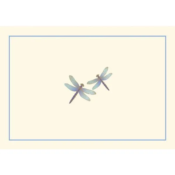 Blue Dragonflies Blank Notecards