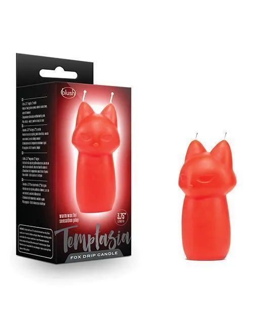 Blush Temptasia Fox Drip Candle - Red