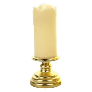 CALANDIS® Flameless Candle Flickering Votive Candles Tealight Decor for Desk Festival 7Cmx18Cm | 1 Flameless Candle Light