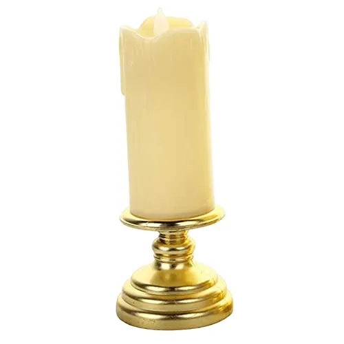 CALANDIS® Flameless Candle Flickering Votive Candles Tealight Decor for Desk Festival 7Cmx18Cm | 1 Flameless Candle Light