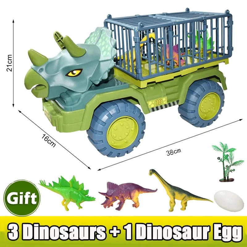 Car Toy Dinosaurs Transport Car Dinosaur Carrier Truck Toy Indominus Rex Jurassic World Dinosaurs Toys Christmas Gifts for Kids