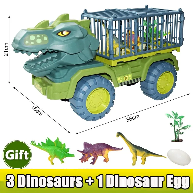 Car Toy Dinosaurs Transport Car Dinosaur Carrier Truck Toy Indominus Rex Jurassic World Dinosaurs Toys Christmas Gifts for Kids