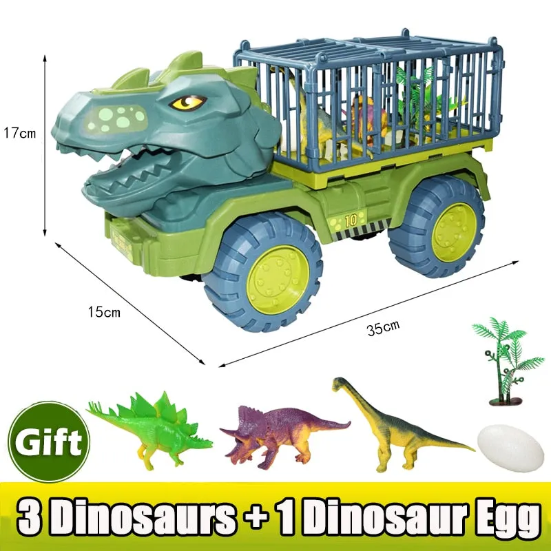 Car Toy Dinosaurs Transport Car Dinosaur Carrier Truck Toy Indominus Rex Jurassic World Dinosaurs Toys Christmas Gifts for Kids