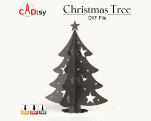 Christmas Tree Metal Decoration DXF / SVG CNC Laser Cutting Files