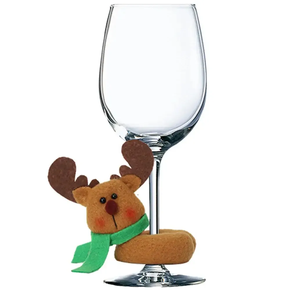 Christmas Wine Glass Decor