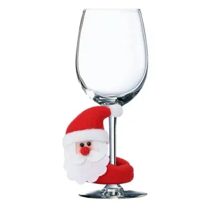 Christmas Wine Glass Decor