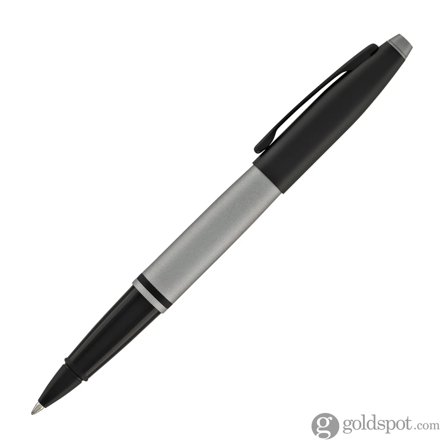 Cross Calais Rollerball Pen in Matte Gray Lacquer with Black Trim