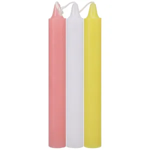 Doc Johnson Japanese Drip Candles Pink White Yellow