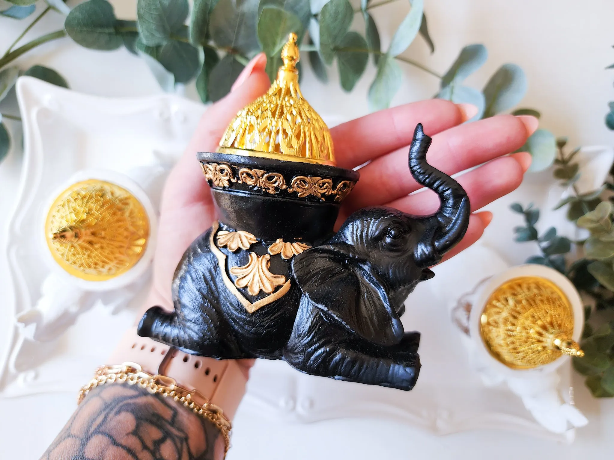 Elephant Incense Burner & Candle Holder