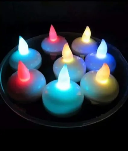 Eswarr Electricals Floating Sensor LED2 Candle - A Graceful Dance of Light and Modern Charm - Pack of 36