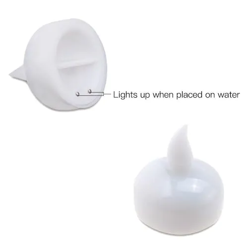 Eswarr Electricals Floating Sensor LED2 Candle - A Graceful Dance of Light and Modern Charm - Pack of 36