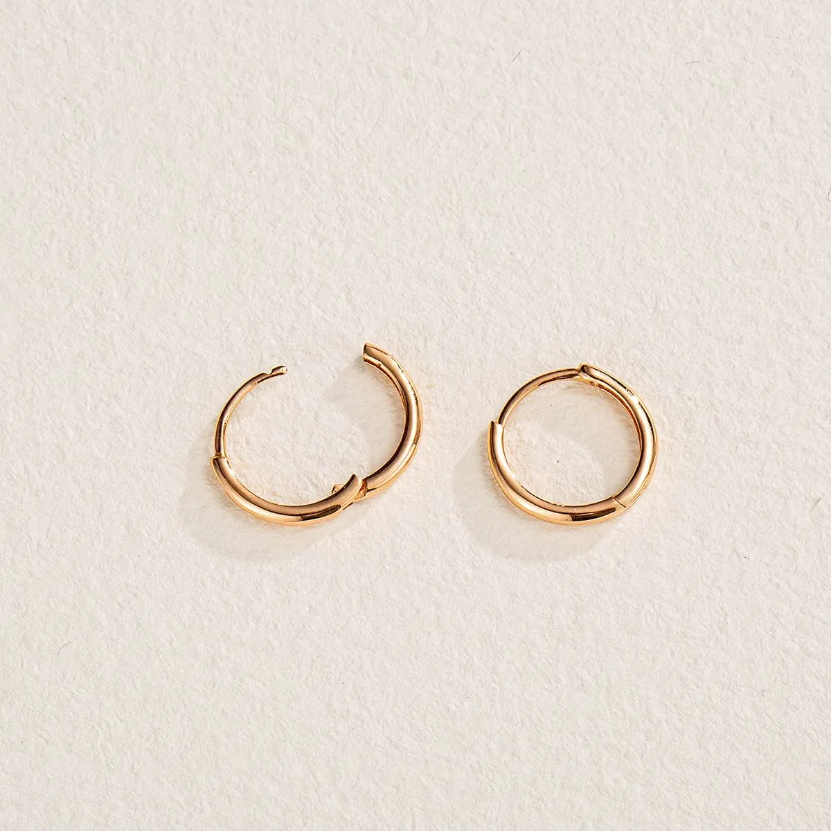 FANCIME Endless Gold 18K Rose Gold Hoop Earrings