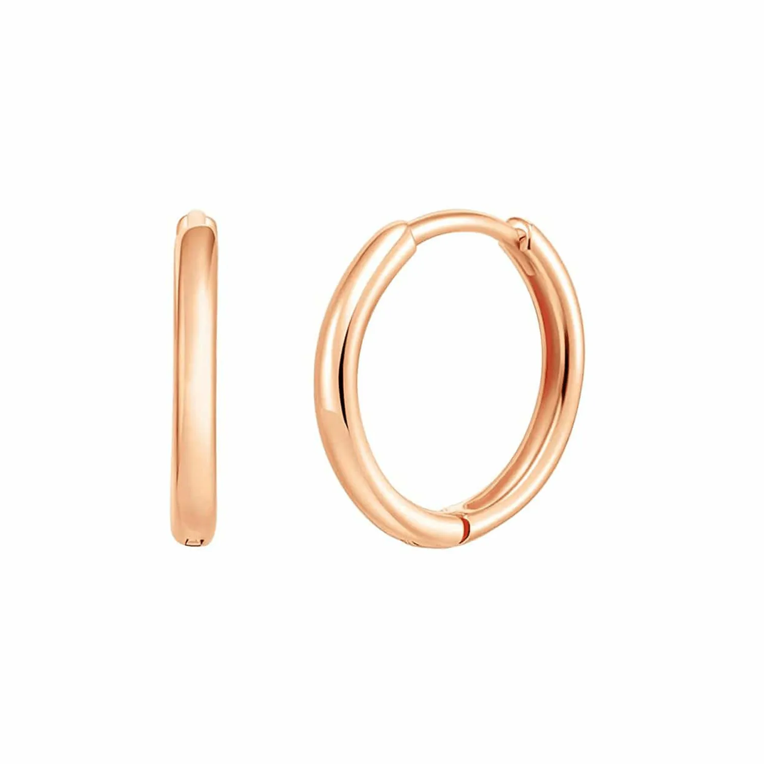 FANCIME Endless Gold 18K Rose Gold Hoop Earrings