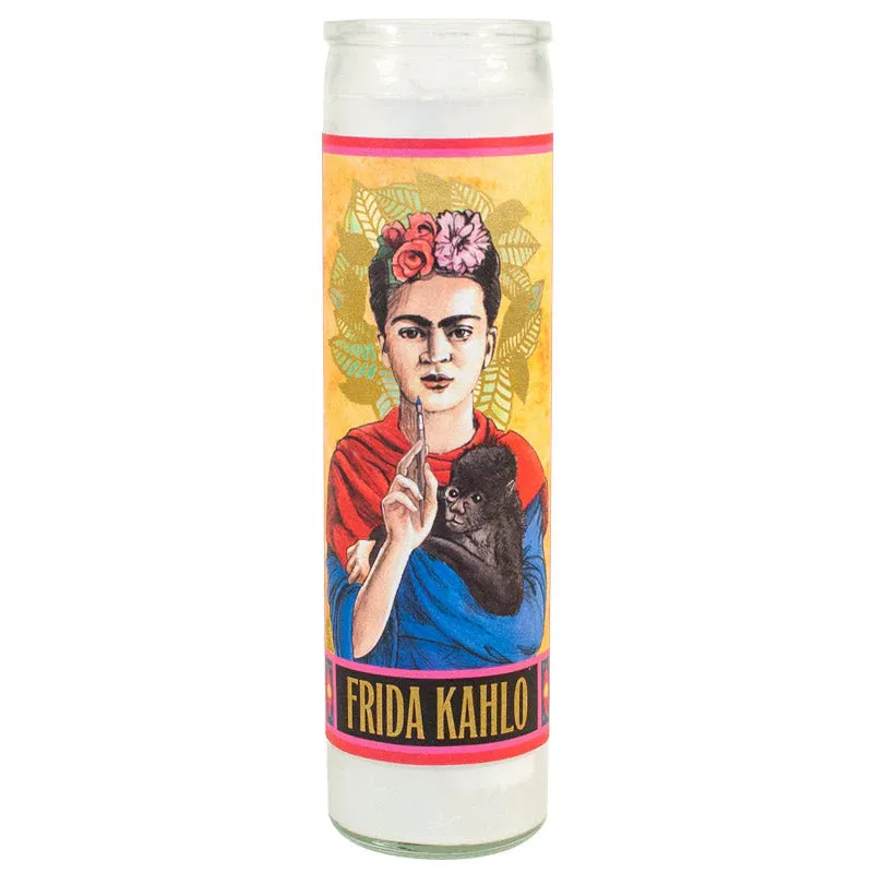 Frida Kahlo Secular Saint Candle