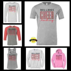 FZS Chevron Bulldog Cheer Leading Design In Adult and Youth Tanks Tees And Sweatshirts