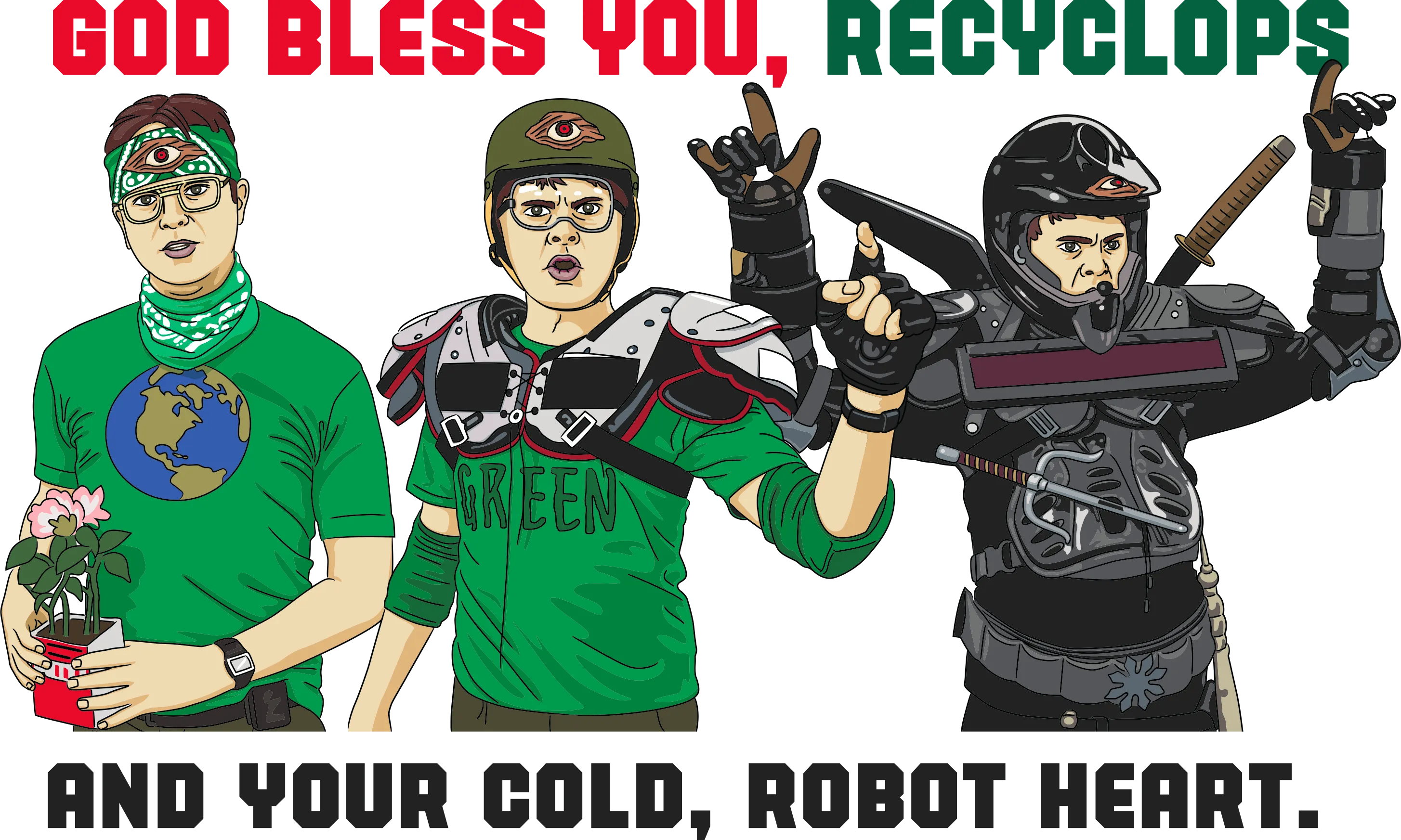 God Bless You Recyclops Unisex Hoodie