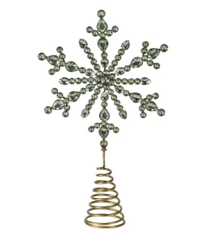 Green Rhinestone Tree Topper