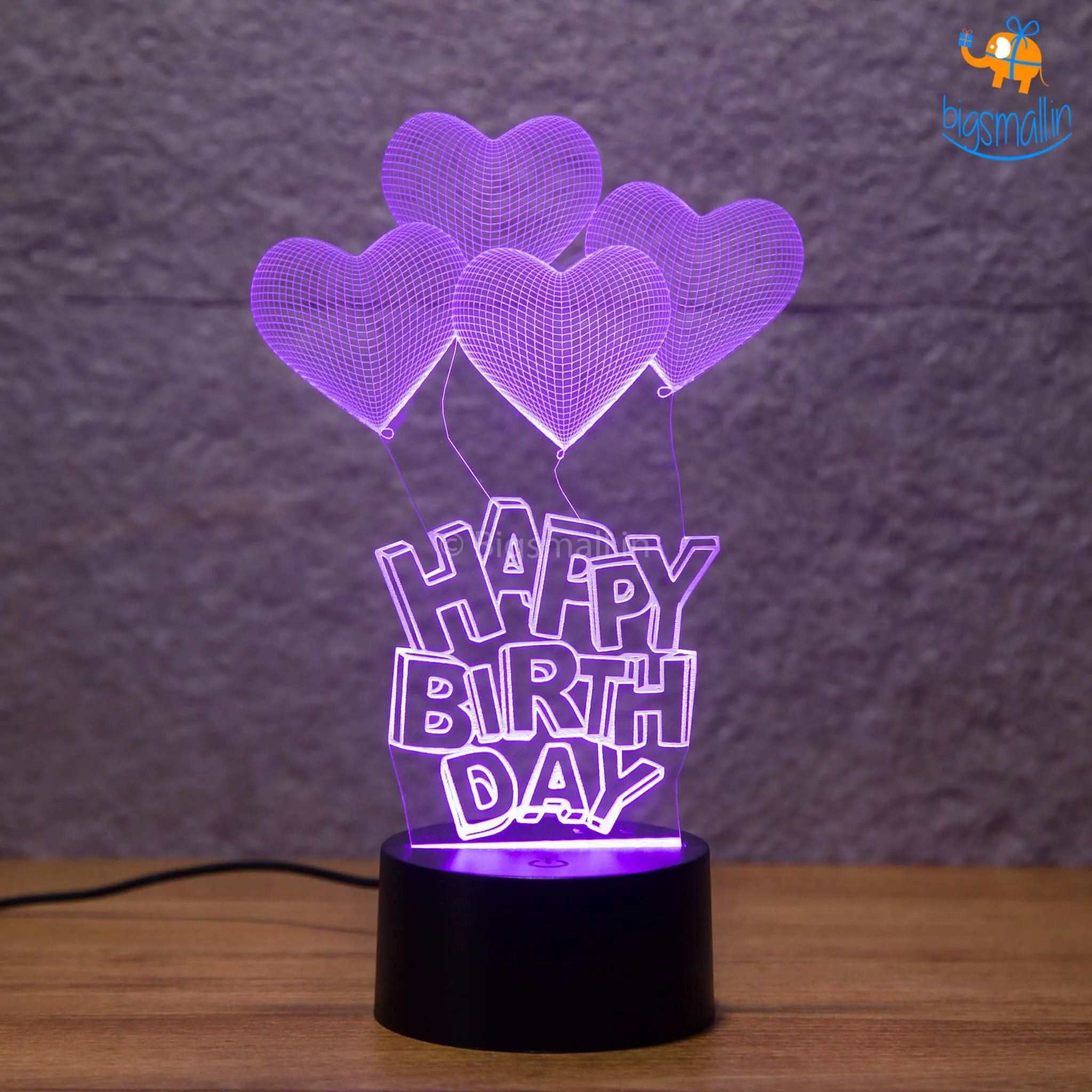 Happy Birthday Hologram Lamp