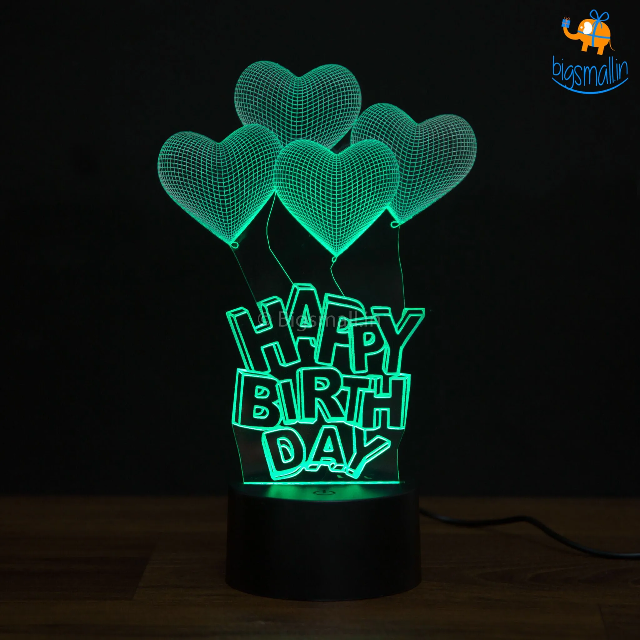 Happy Birthday Hologram Lamp