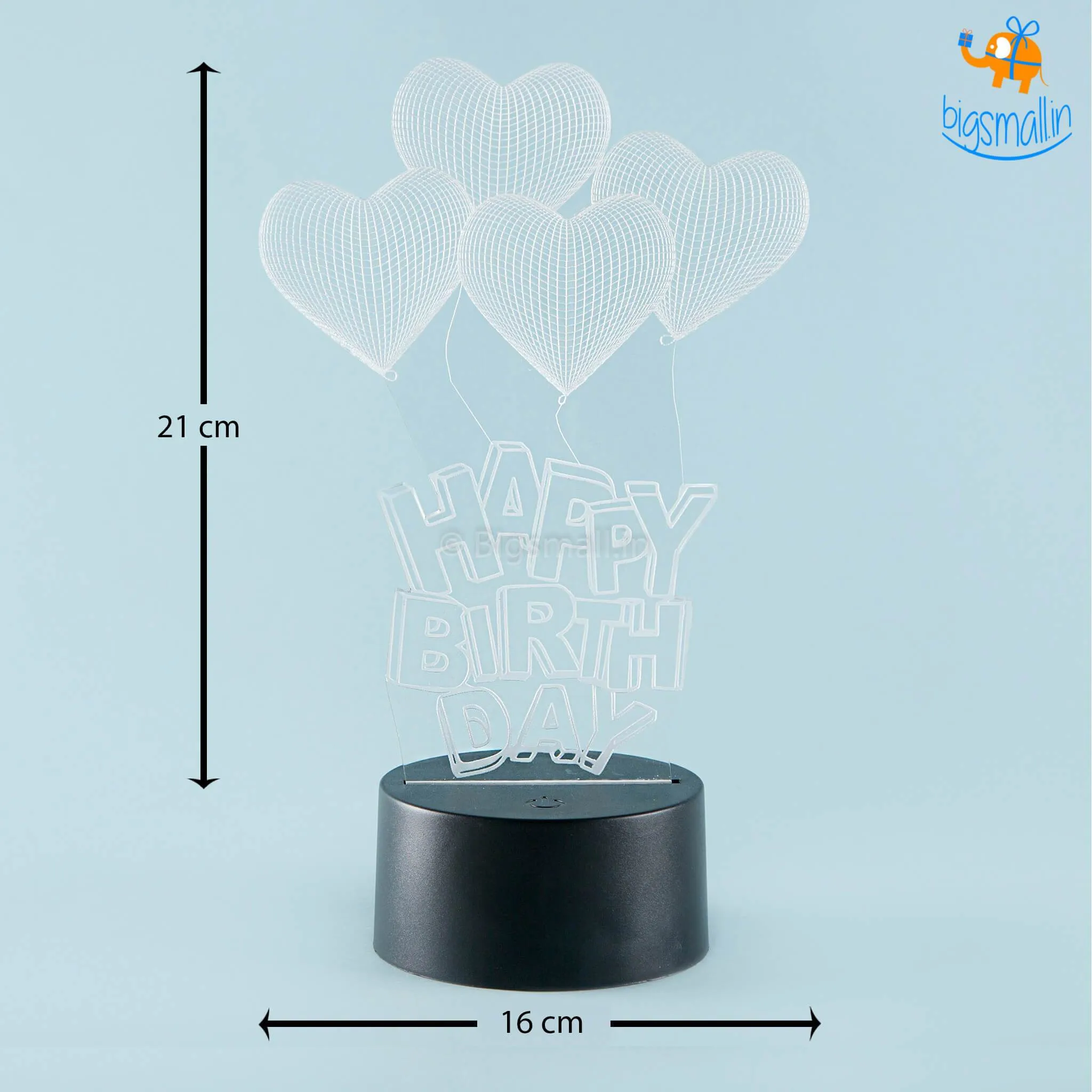 Happy Birthday Hologram Lamp