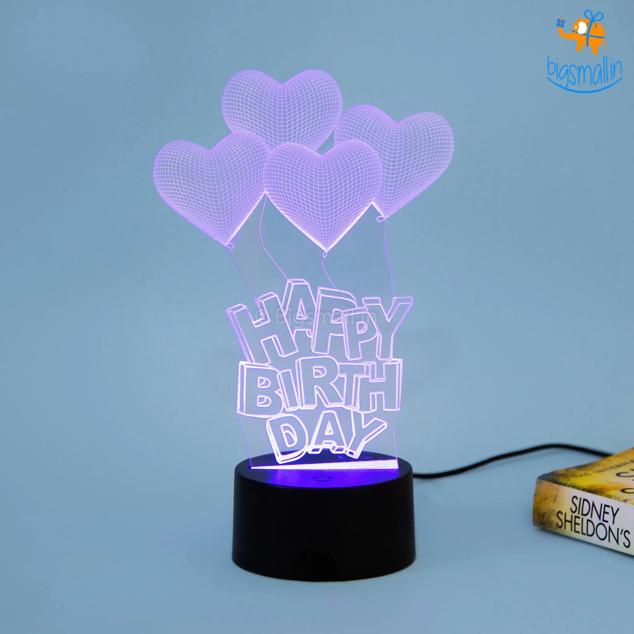 Happy Birthday Hologram Lamp