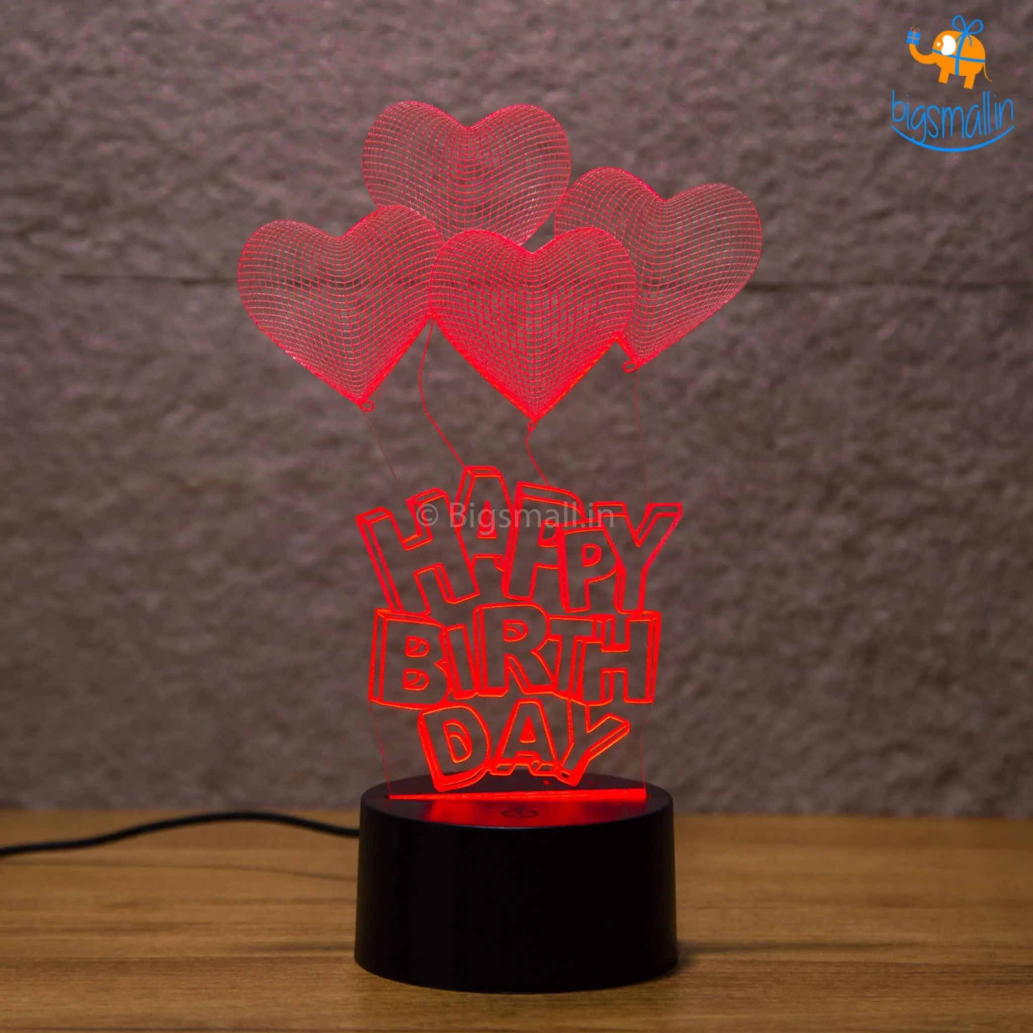 Happy Birthday Hologram Lamp