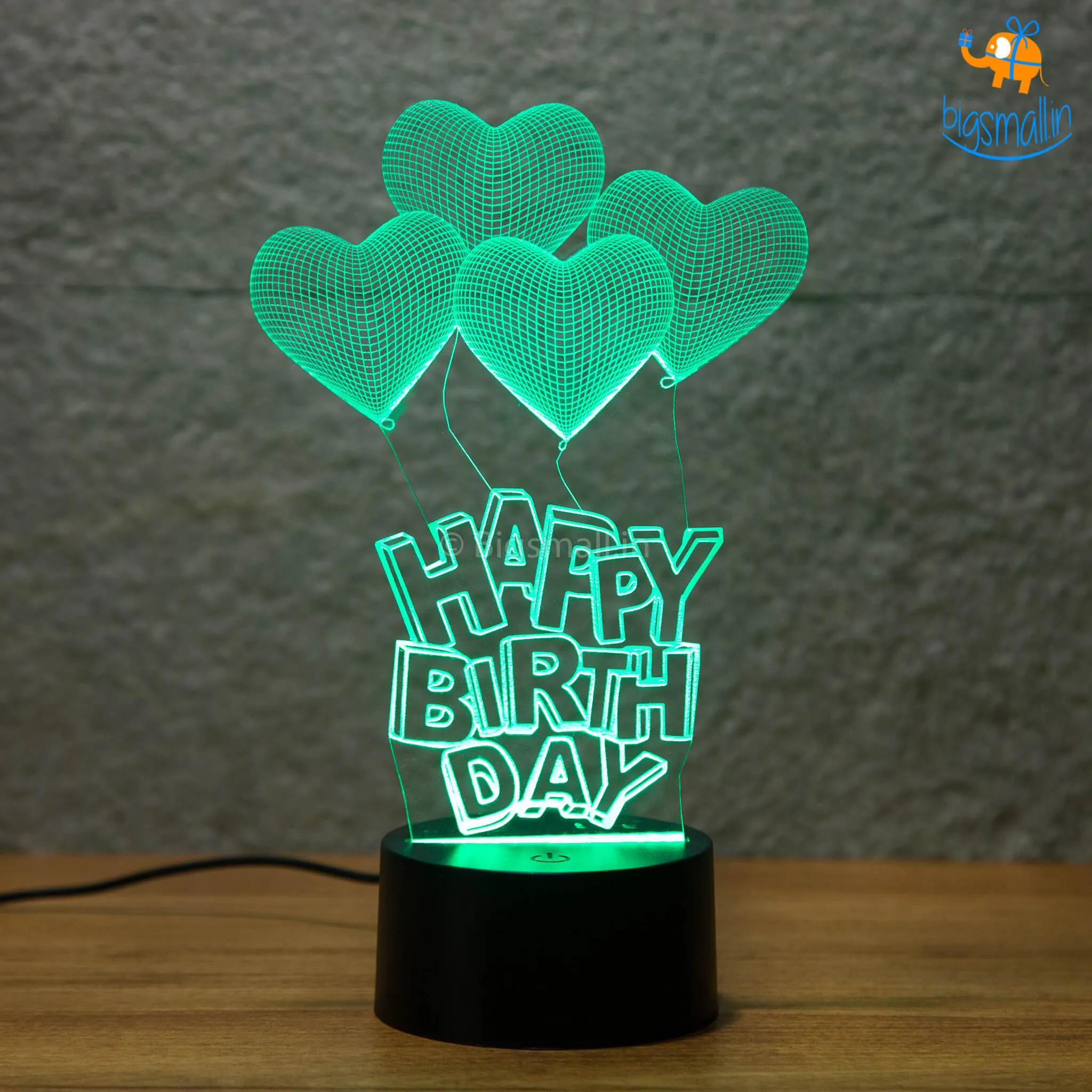 Happy Birthday Hologram Lamp