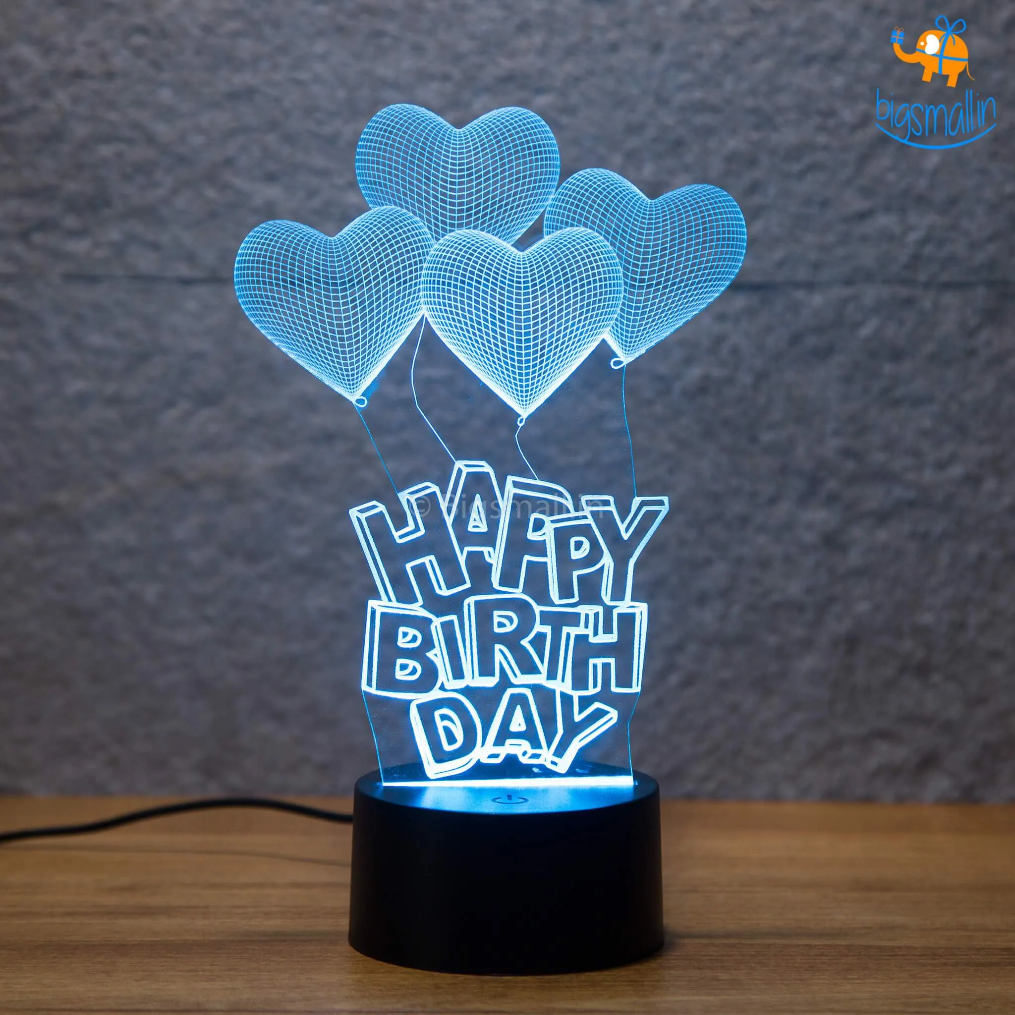 Happy Birthday Hologram Lamp