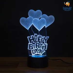 Happy Birthday Hologram Lamp