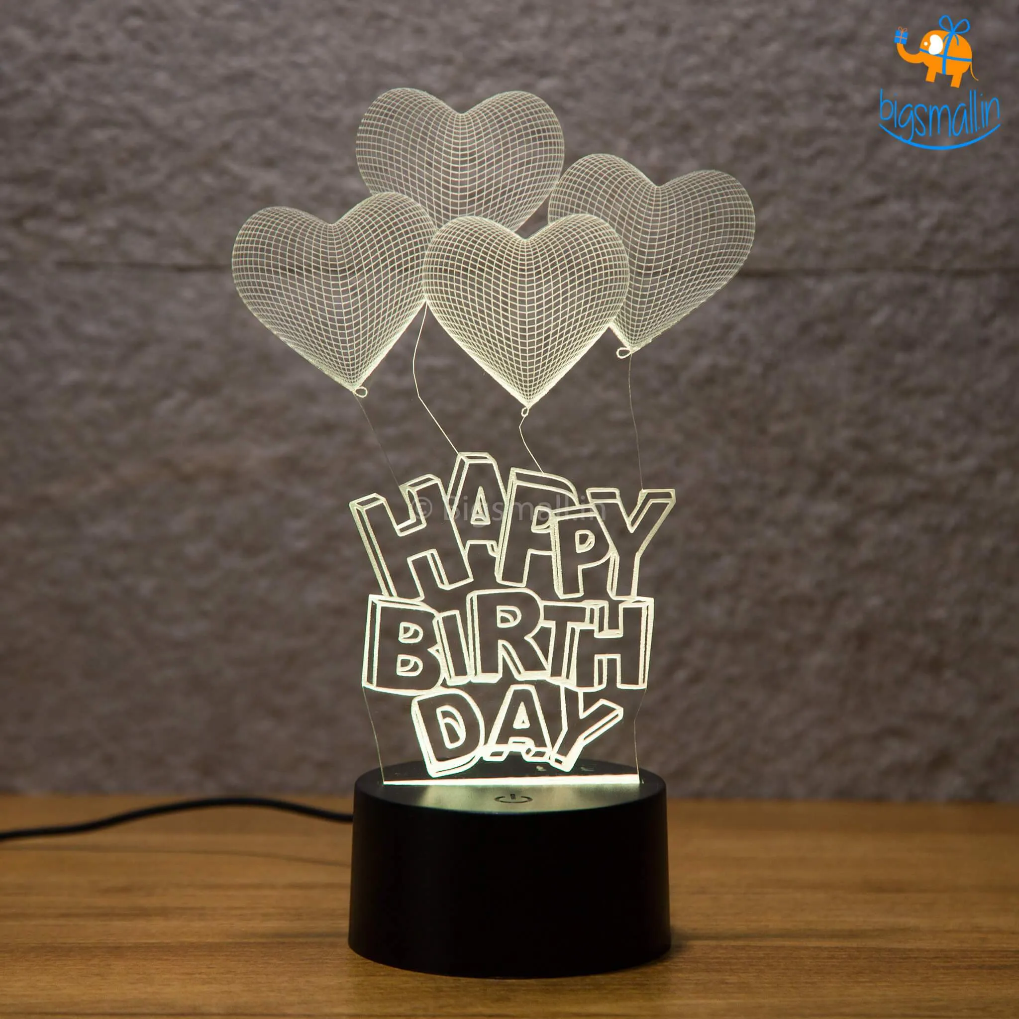 Happy Birthday Hologram Lamp