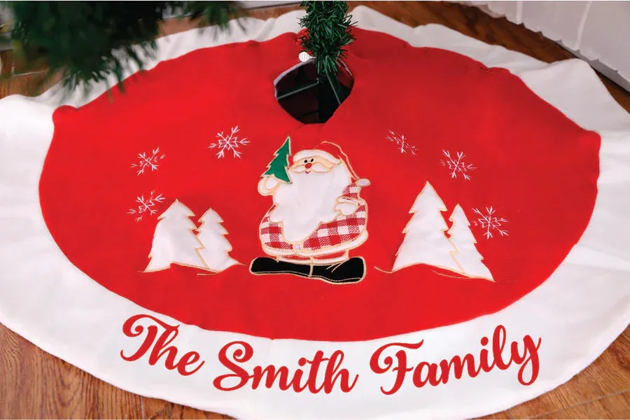 Happy Santa - 35" Tree Skirt