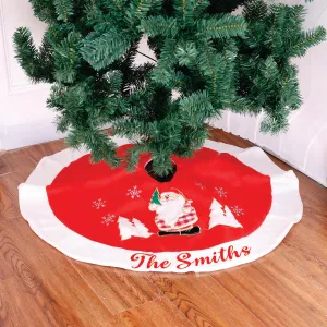 Happy Santa - 35" Tree Skirt