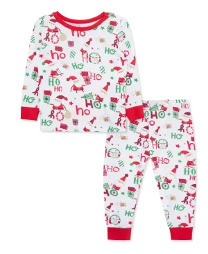 Ho Ho Ho Bamboo Pajama Set (2T-4T)