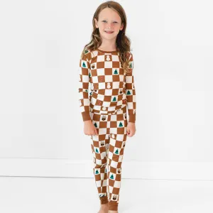 Holiday Checks Two-Piece Pajama Set