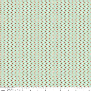 Holiday Cheer Dots Mint Yardage - My Mind’s Eye | Riley Blake Designs, SKU: C13616-MINT