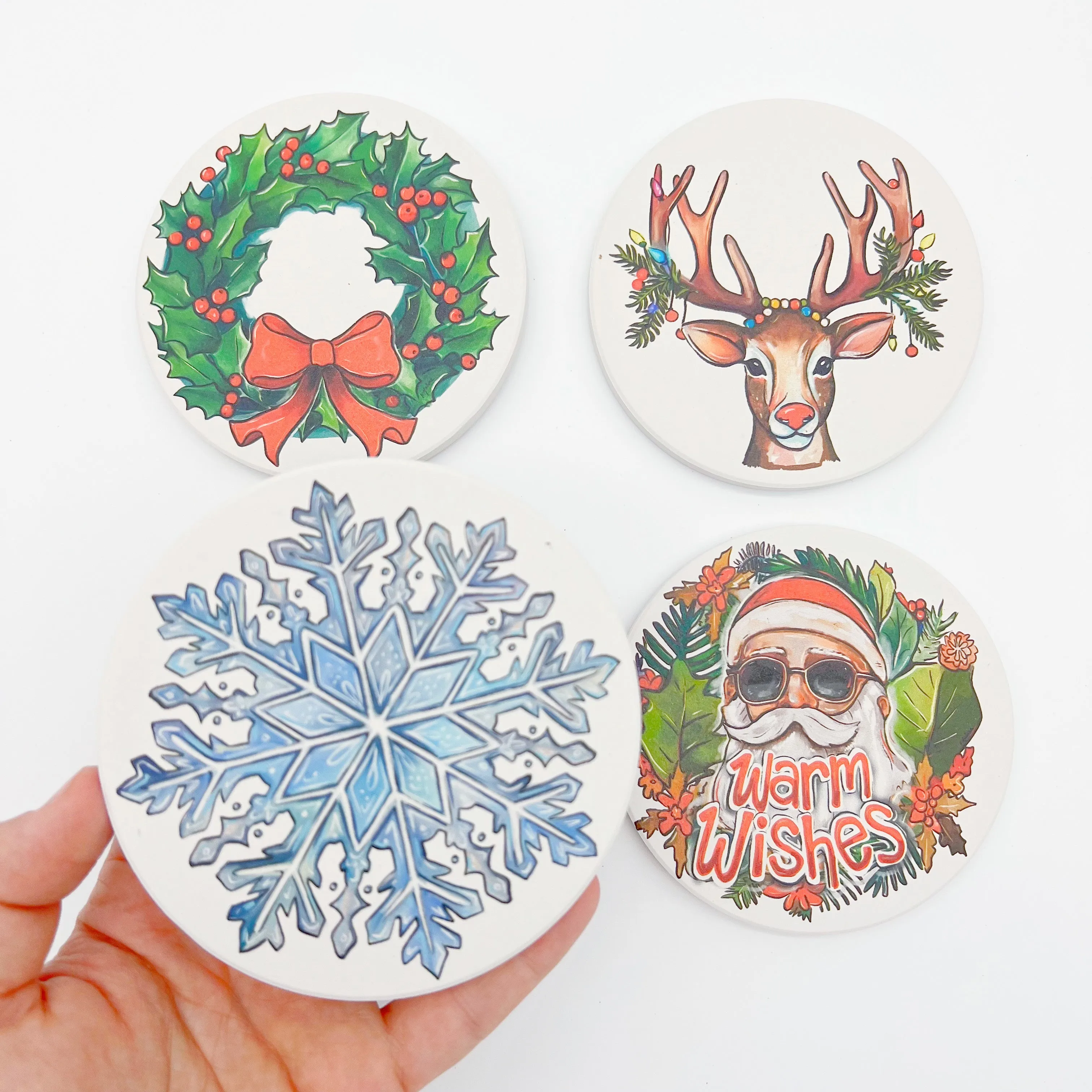 Holiday Deer Coaster