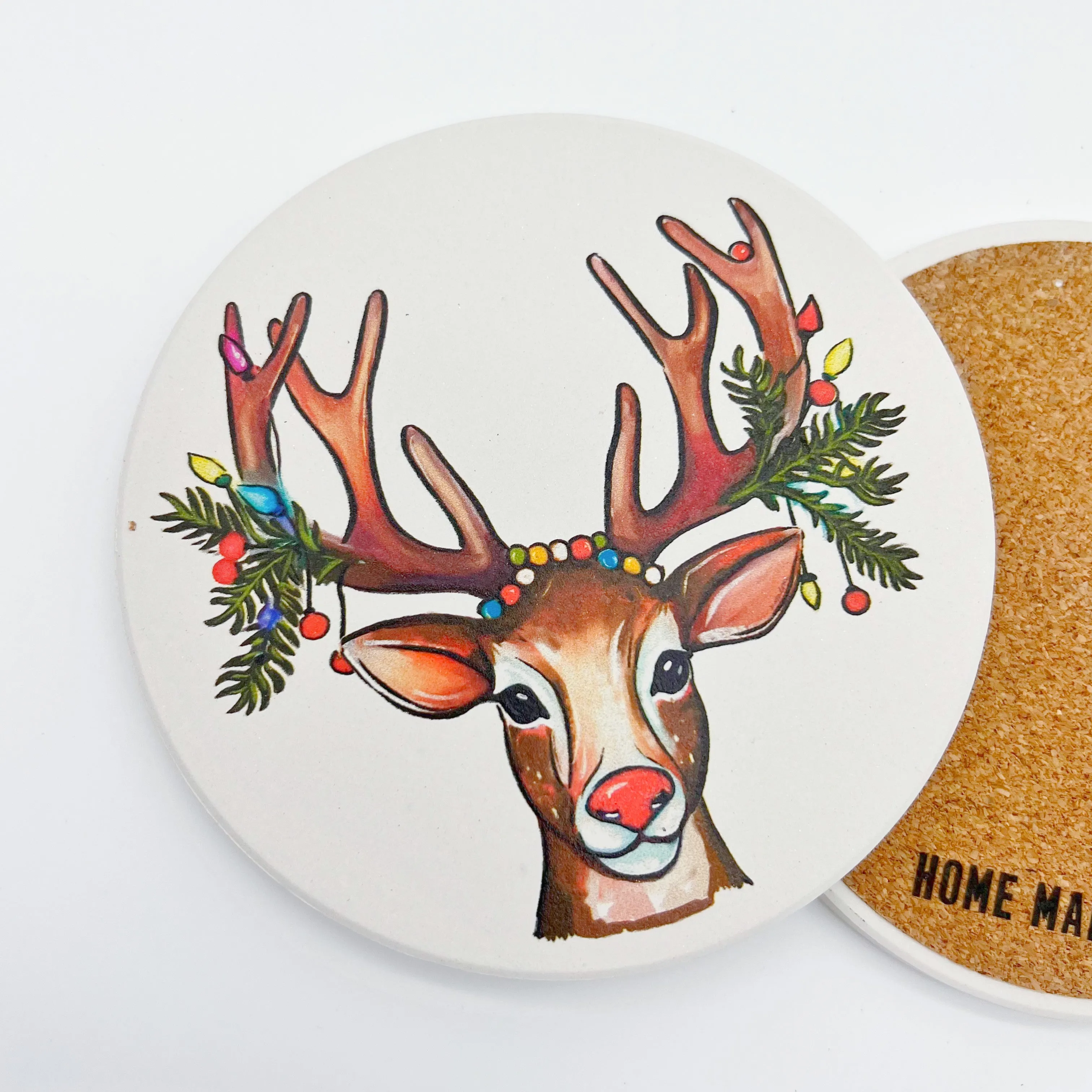 Holiday Deer Coaster